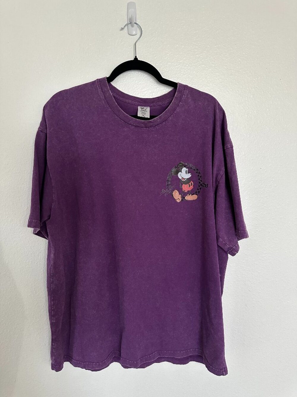Disney Mickey Mouse Purple Washed Graphic Tee XL